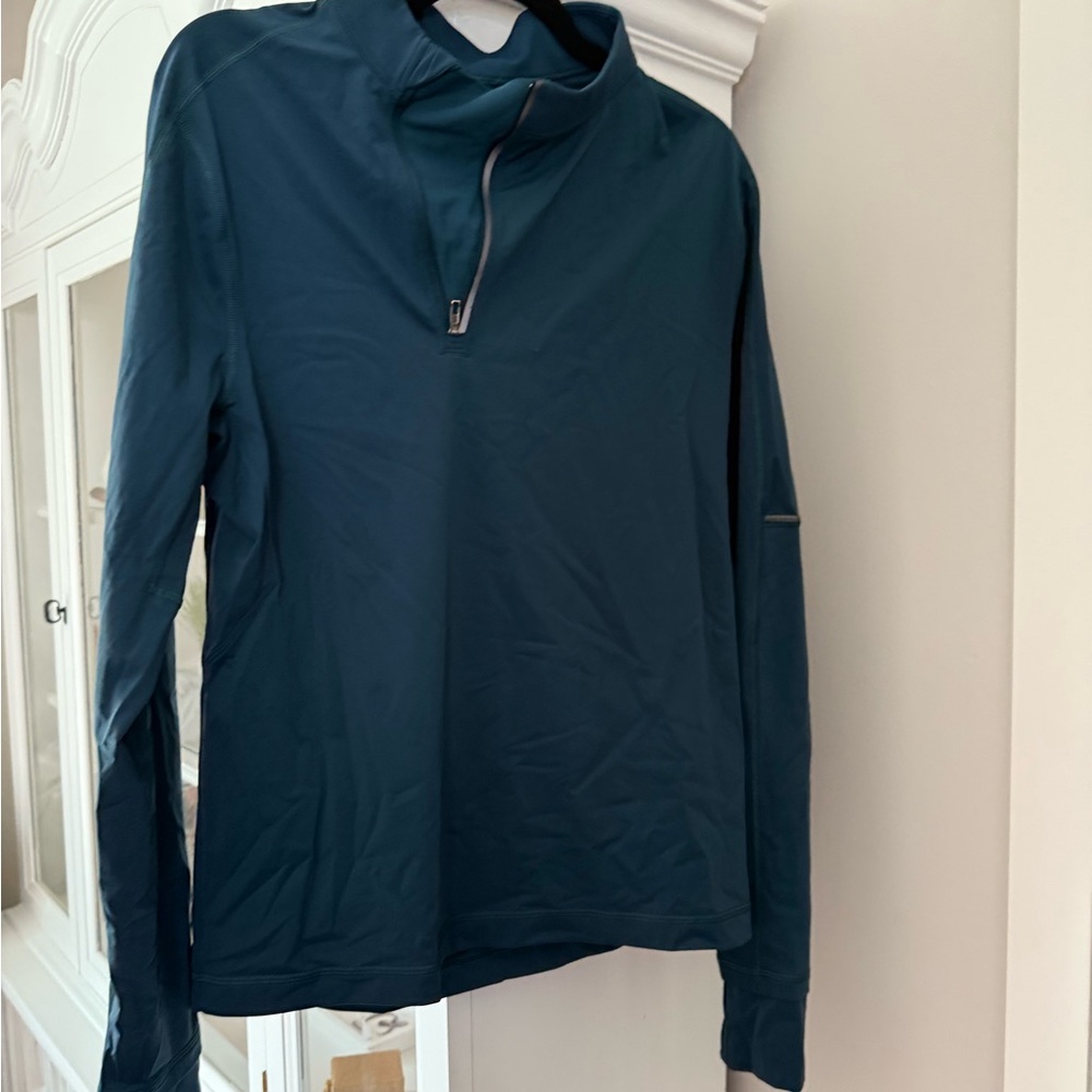 lululemon athletica Long Sleeve Shirt - Teal- medium